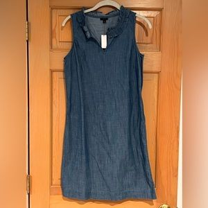 XS Talbots Chambray Mini Dress New With Tags